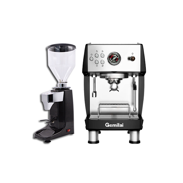 Combo máy pha cà phê Gemilai 3200B Pro và CRM 021 tự động