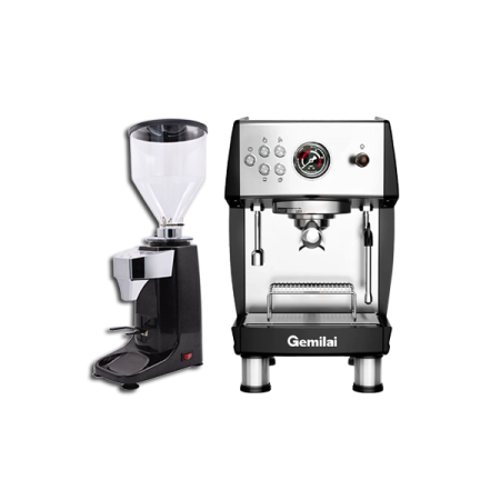 Combo máy pha cà phê Gemilai 3200B Pro và CRM 021 tự động